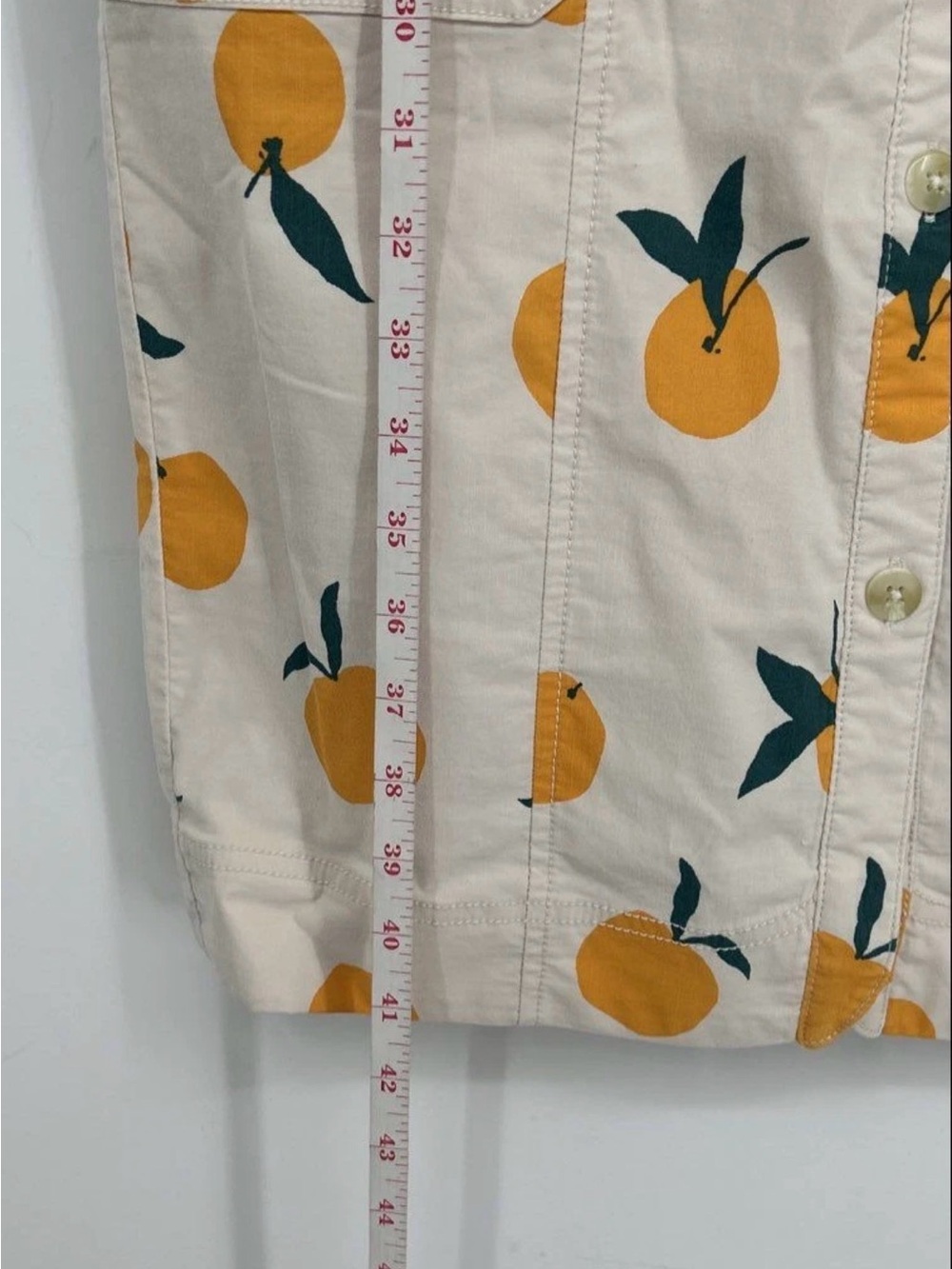 Anthropology Sleeveless white Midi Dress with Orange Motif - Picture 8 of 8